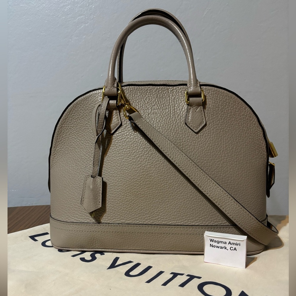 Louis Vuitton Sable Taurillon Leather Alma PM Color Galet
